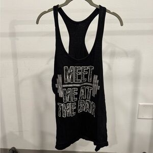 Black 'Meet Me At The Bar' Tank Top
